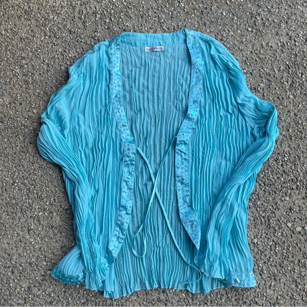 Vintage blue blouse